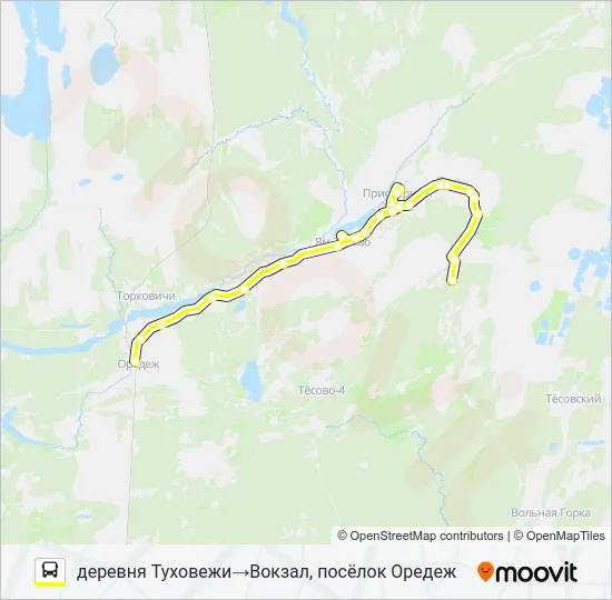 Автобус * 141 (ЛУЖСКИЙ РАЙОН): карта маршрута