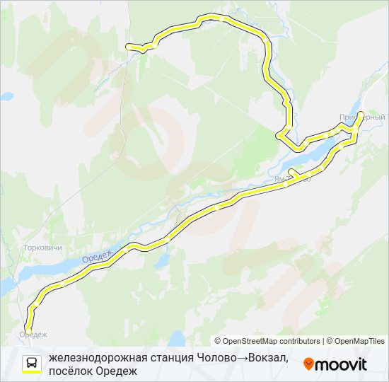 Автобус * 143 (ЛУЖСКИЙ РАЙОН): карта маршрута