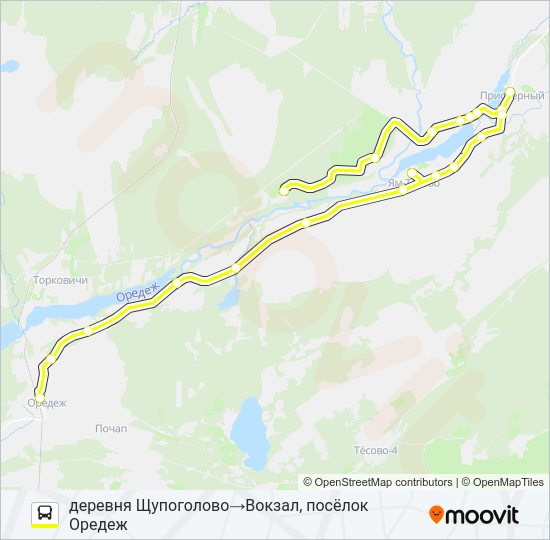 Автобус * 143 (ЛУЖСКИЙ РАЙОН): карта маршрута