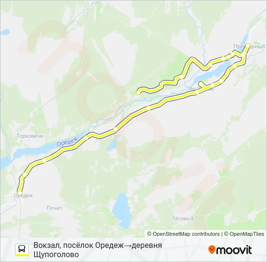 Автобус * 143 (ЛУЖСКИЙ РАЙОН): карта маршрута