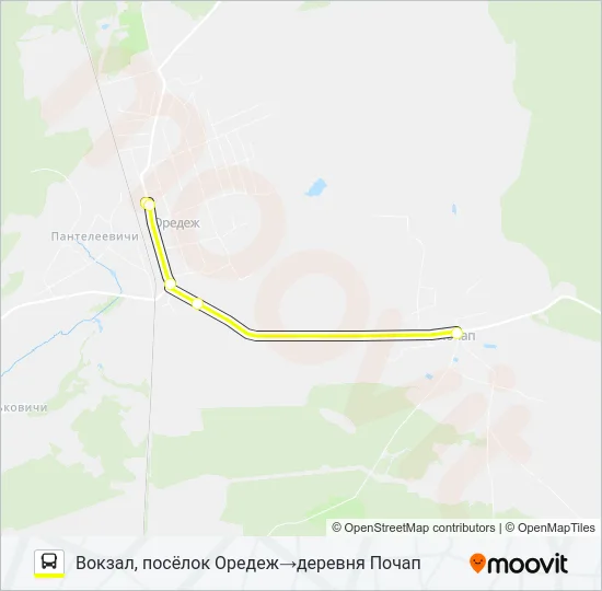 Автобус * 140А (ЛУЖСКИЙ РАЙОН): карта маршрута