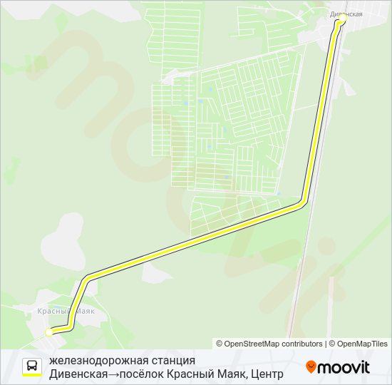 Автобус * 129 (ЛУЖСКИЙ РАЙОН): карта маршрута