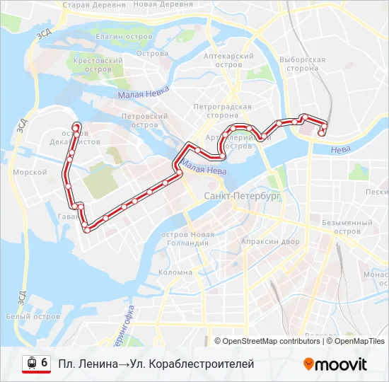 6 Light Rail Line Map