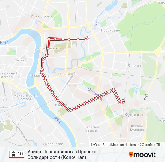 10 Light Rail Line Map