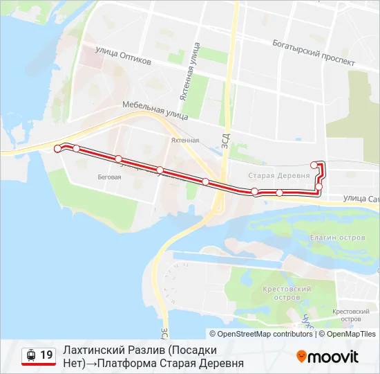 19 Light Rail Line Map