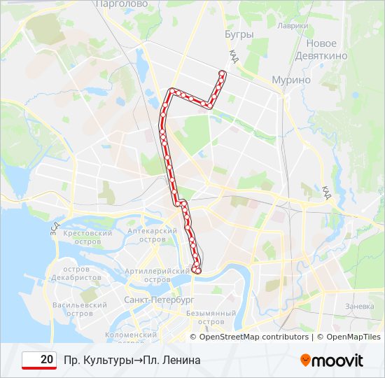 Карта трамвая санкт петербурга