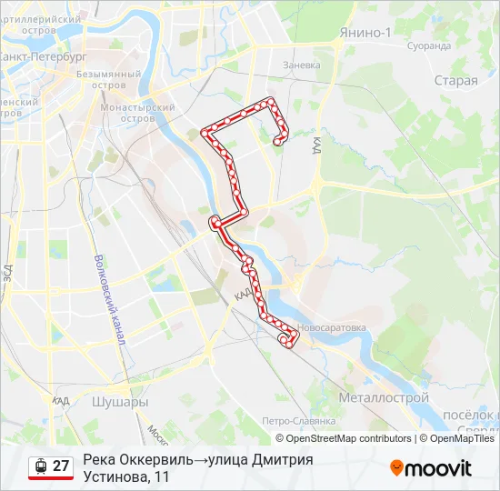 27 Light Rail Line Map