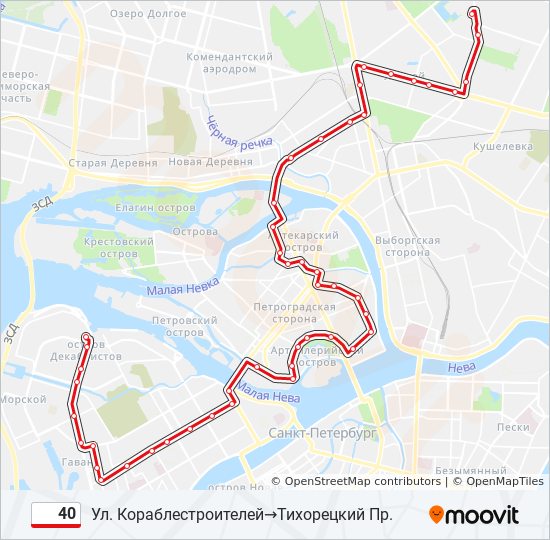 Маршрут 40 троллейбуса москва