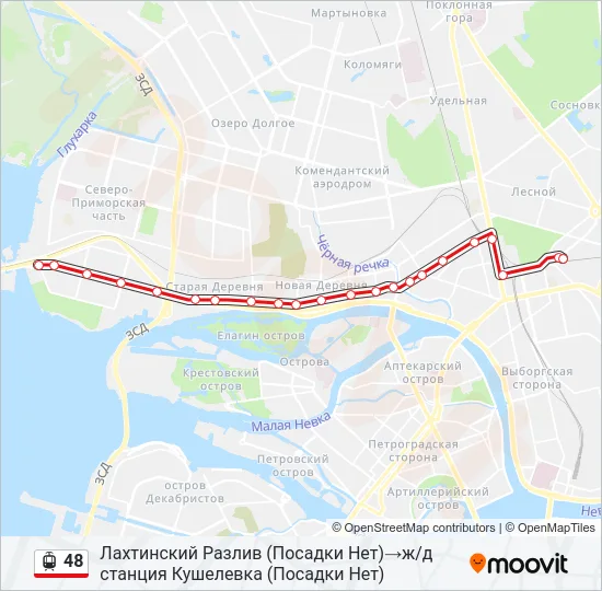 48 Light Rail Line Map