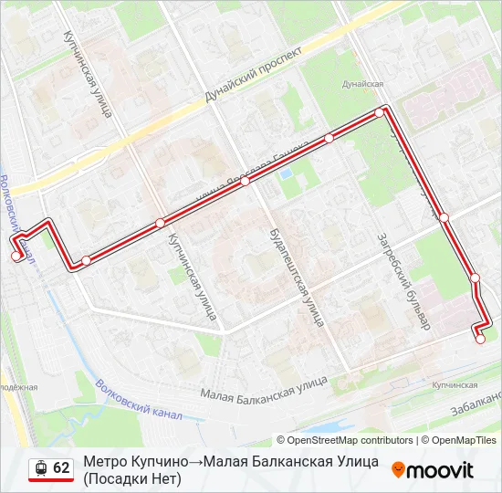 62 Light Rail Line Map