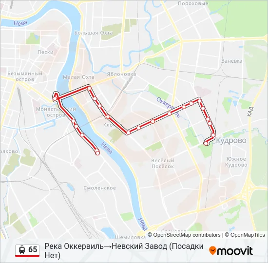 65 Light Rail Line Map