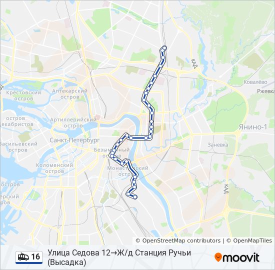 Улица Седова Санкт-Петербург на карте. Маршрут 21 троллейбуса спб на карте