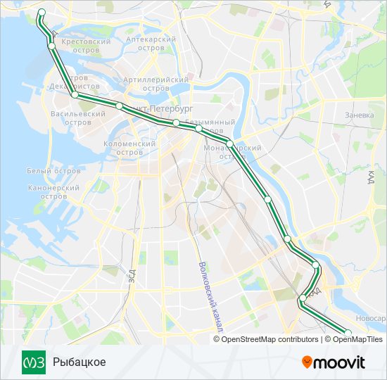 Петербург метро рыбацкое карта