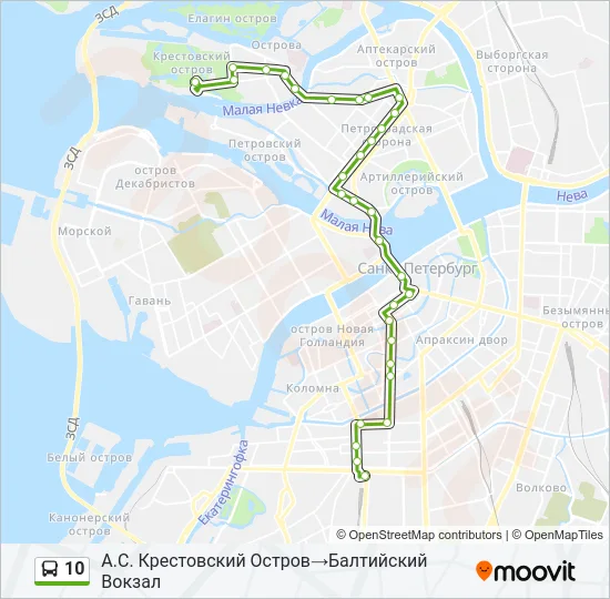  10: карта маршрута