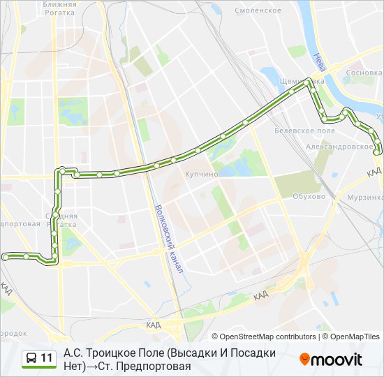 Автобус 11 и 21. Маршрутка 11 карта. Маршрут н11. Троицкое поле Санкт-Петербург на карте.