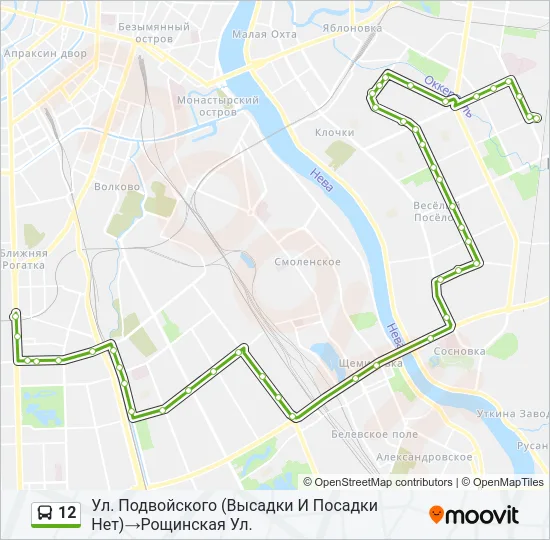 12: карта маршрута