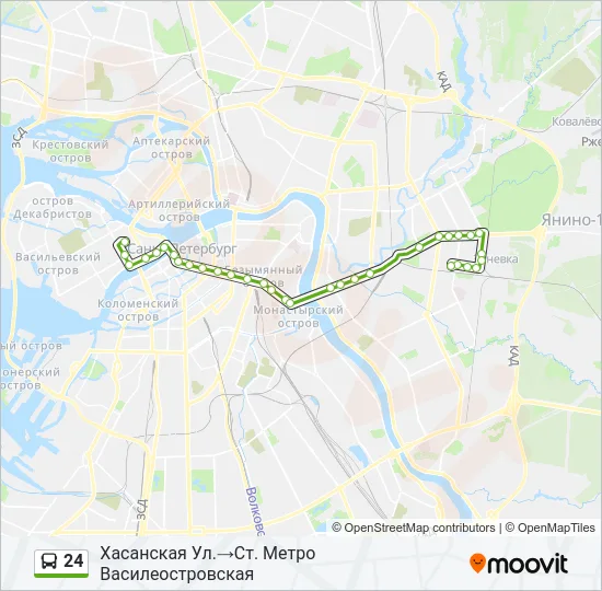  24: карта маршрута