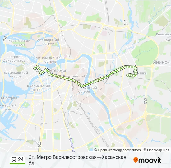  24: карта маршрута