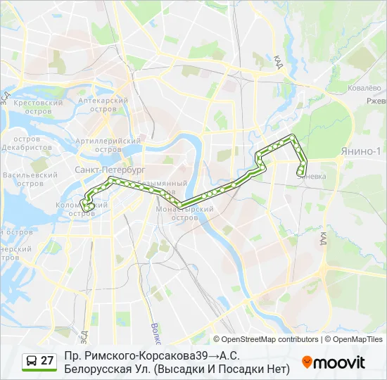  27: карта маршрута