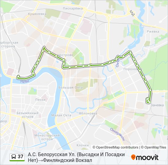  37: карта маршрута