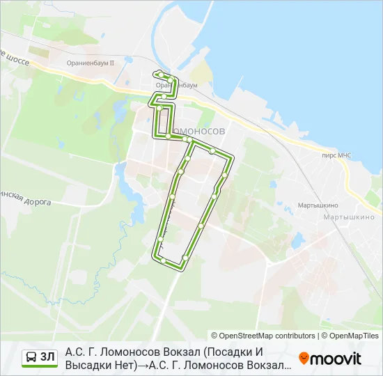 3Л Bus Line Map