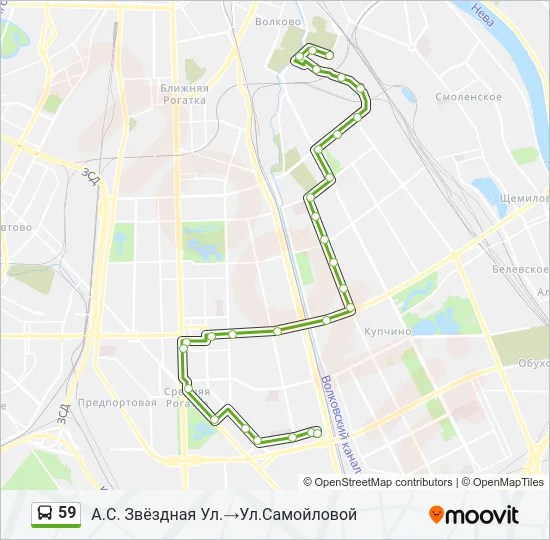  59: карта маршрута