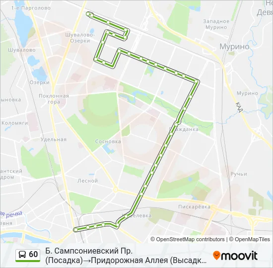  60: карта маршрута