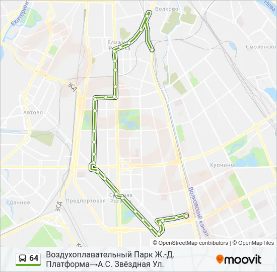 64 Bus Line Map