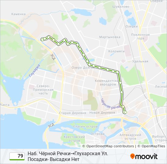 79 bus Line Map