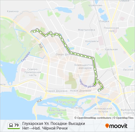 79 bus Line Map