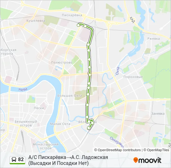 82 Bus Line Map