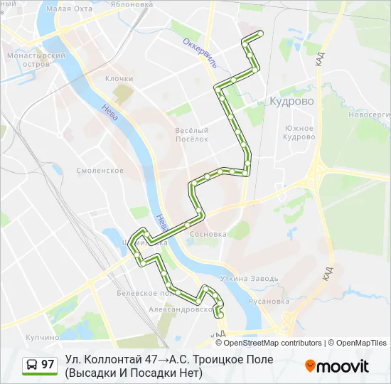  97: карта маршрута