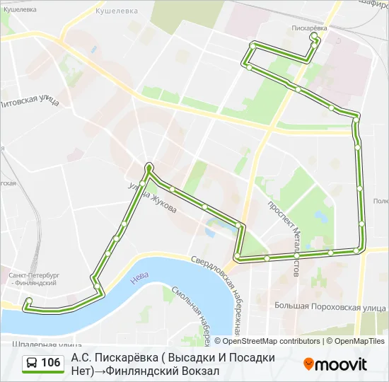 106  Line Map