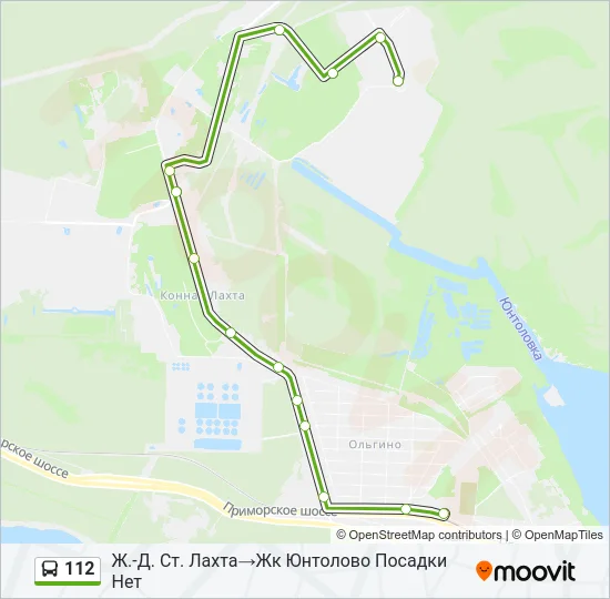 112 Bus Line Map