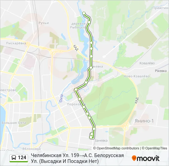  124: карта маршрута