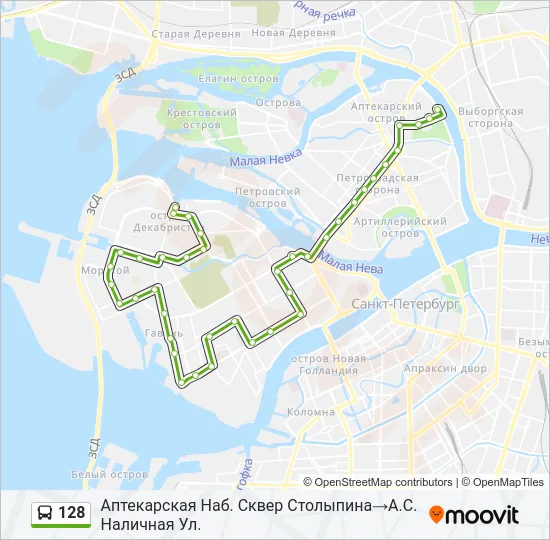 128  Line Map