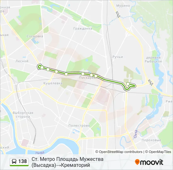 138 Bus Line Map