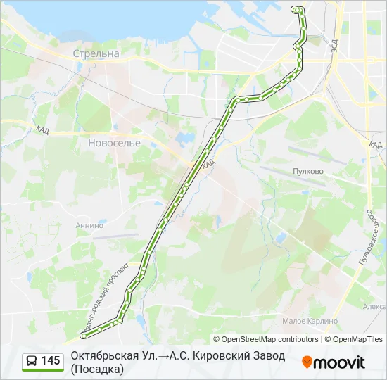  145: карта маршрута