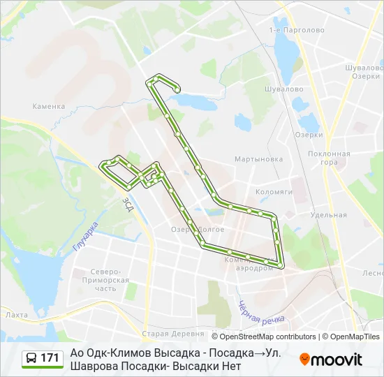 171 Bus Line Map