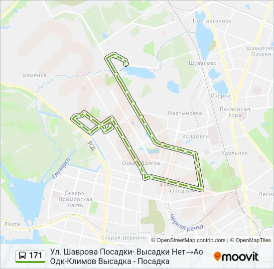 171 Bus Line Map