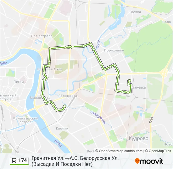 174 Bus Line Map