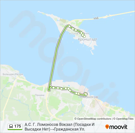 175 Bus Line Map