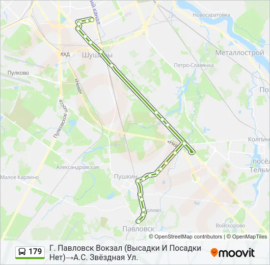 179 Bus Line Map