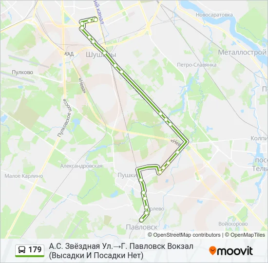  179: карта маршрута