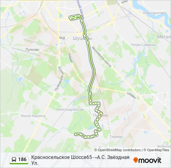186  Line Map