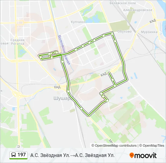  197: карта маршрута