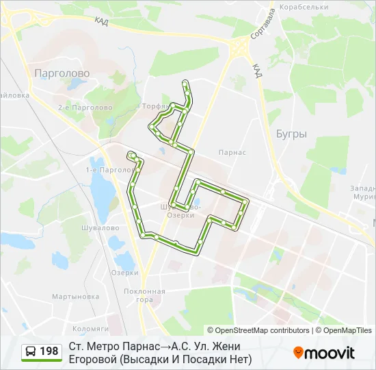  198: карта маршрута