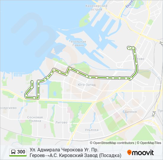 300 bus Line Map