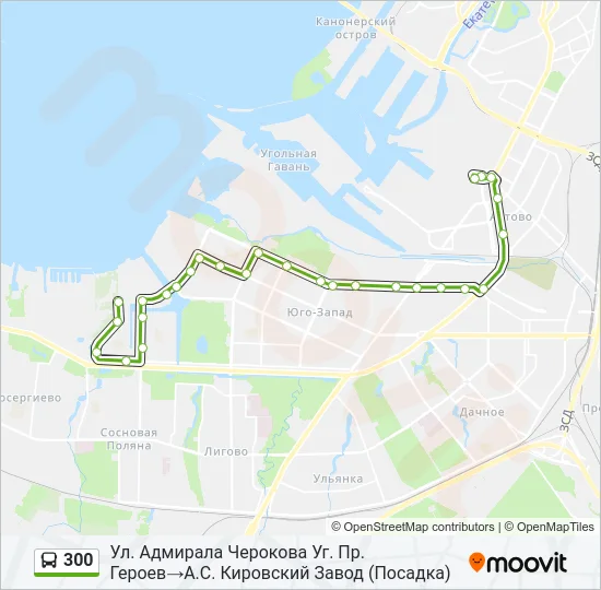  300: карта маршрута