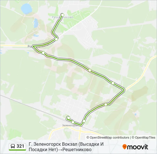 321 Bus Line Map